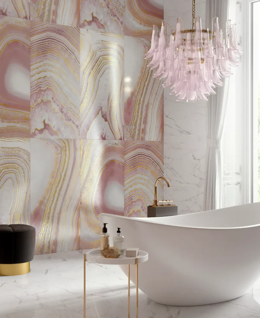 AGATA PINK DETAIL DEC 60X120 4P