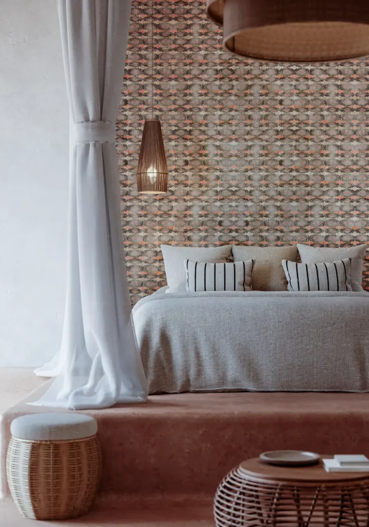 PAULA PURROY COMO AZTEC BLUE TERRACOTTA